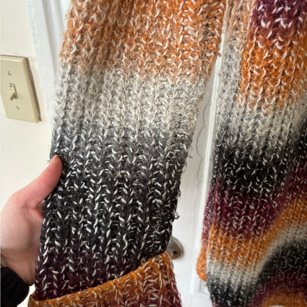 Express Multicolor Open-Front Cardigan - Picture 4 of 5